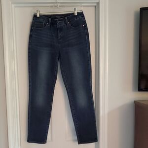 Chico's Dark Blue Straight Leg Ankle Jeans. Size XS/S. NWOT